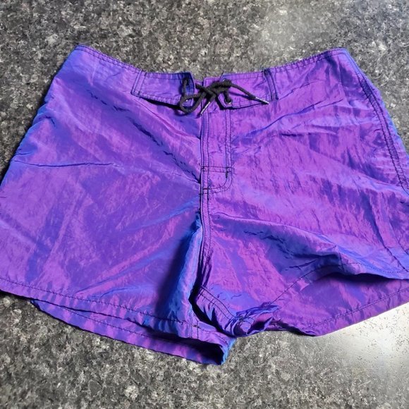 Purple Swim Shorts Size‎ 9 Shorts Zapp International A280 - Picture 3 of 5